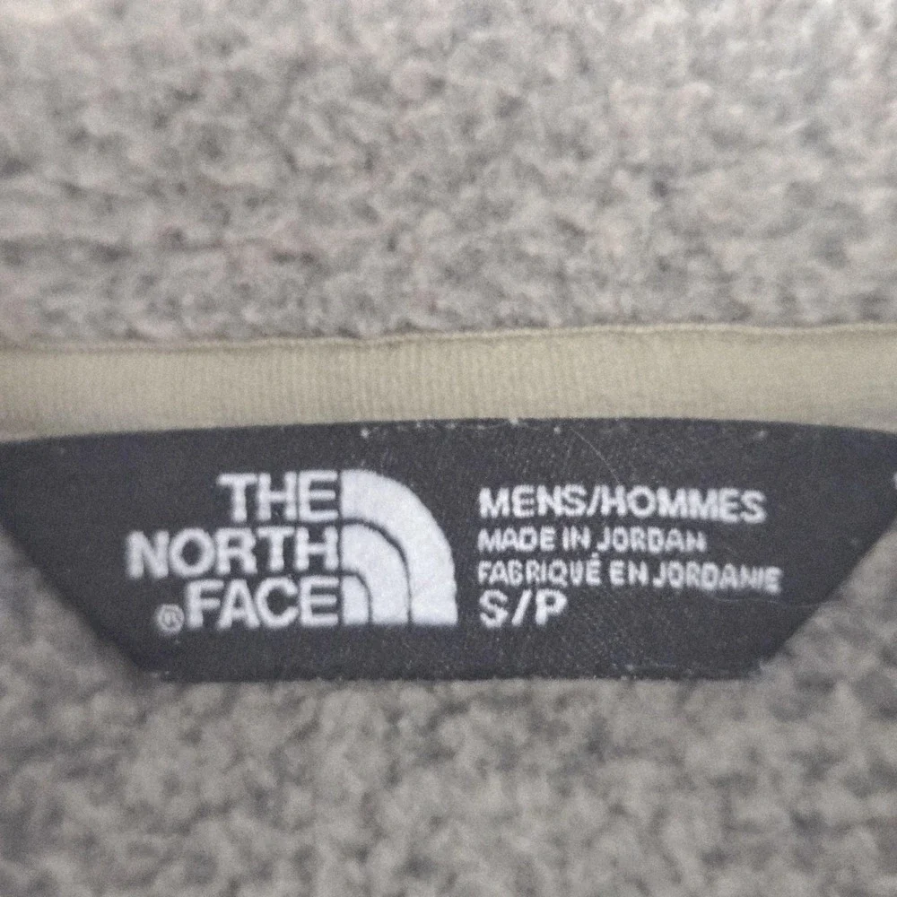 The North Face Jacket Mens S Beige Flecked Fleece Full Zip‎ Lined Pockets